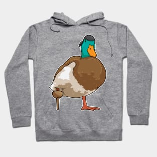 Duck Pirate Wooden leg Hoodie